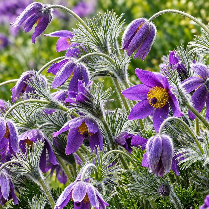 Фото Сон-трава Пинвил Блю Вайлет Шейдс (Pinwheel Blue Violet Shades), №2