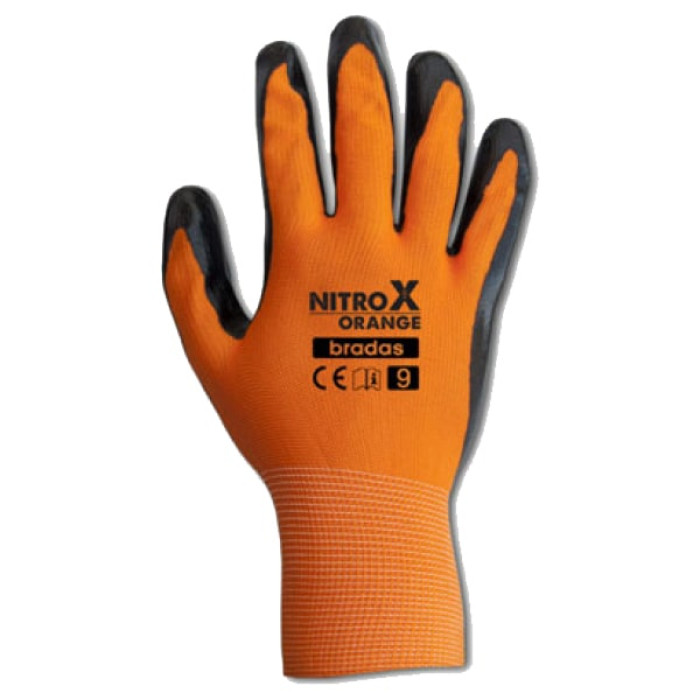 Перчатки Защитные NITROX ORANGE Нитрил